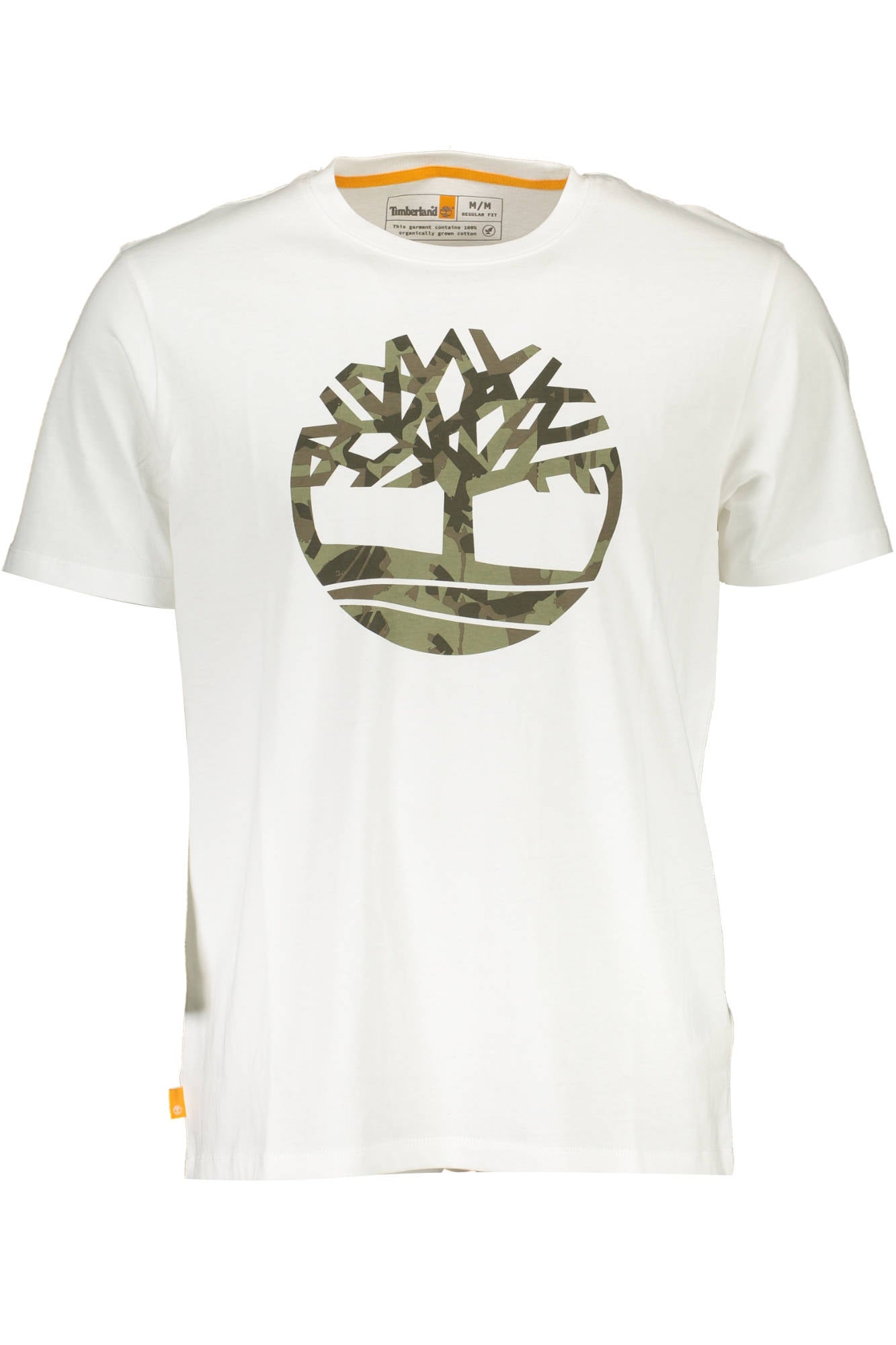 TIMBERLAND WHITE MEN'S SHORT SLEEVE T-SHIRT
