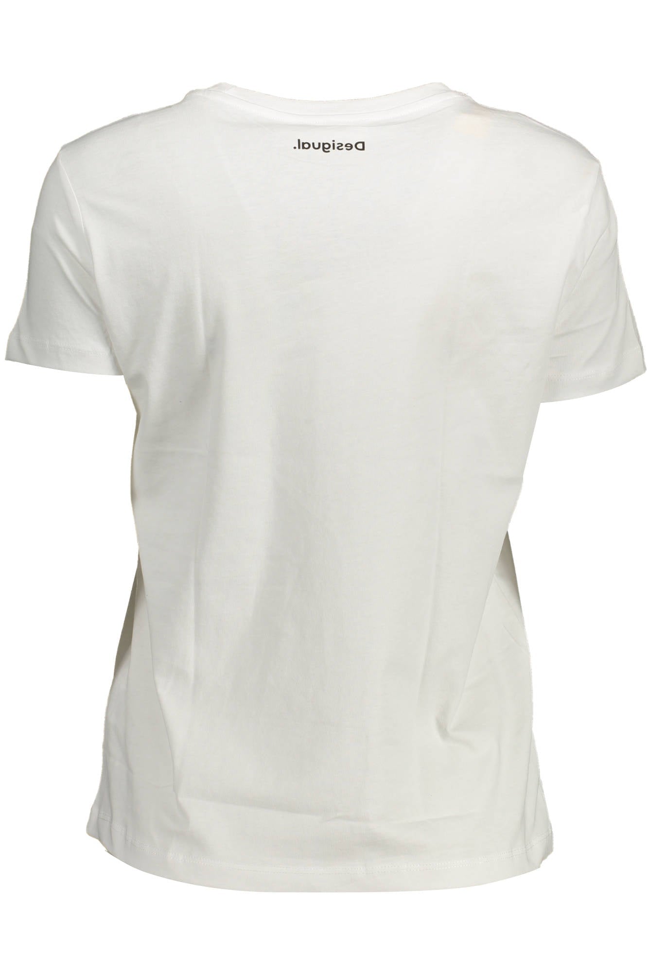 DESIGUAL WOMEN'S SHORT SLEEVE T-SHIRT WHITE