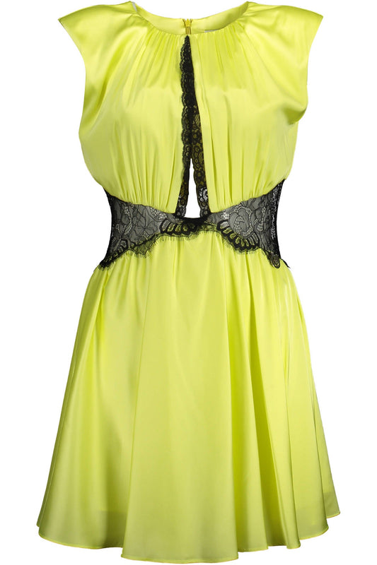 GAELLE PARIS SHORT YELLOW DRESS WOMAN