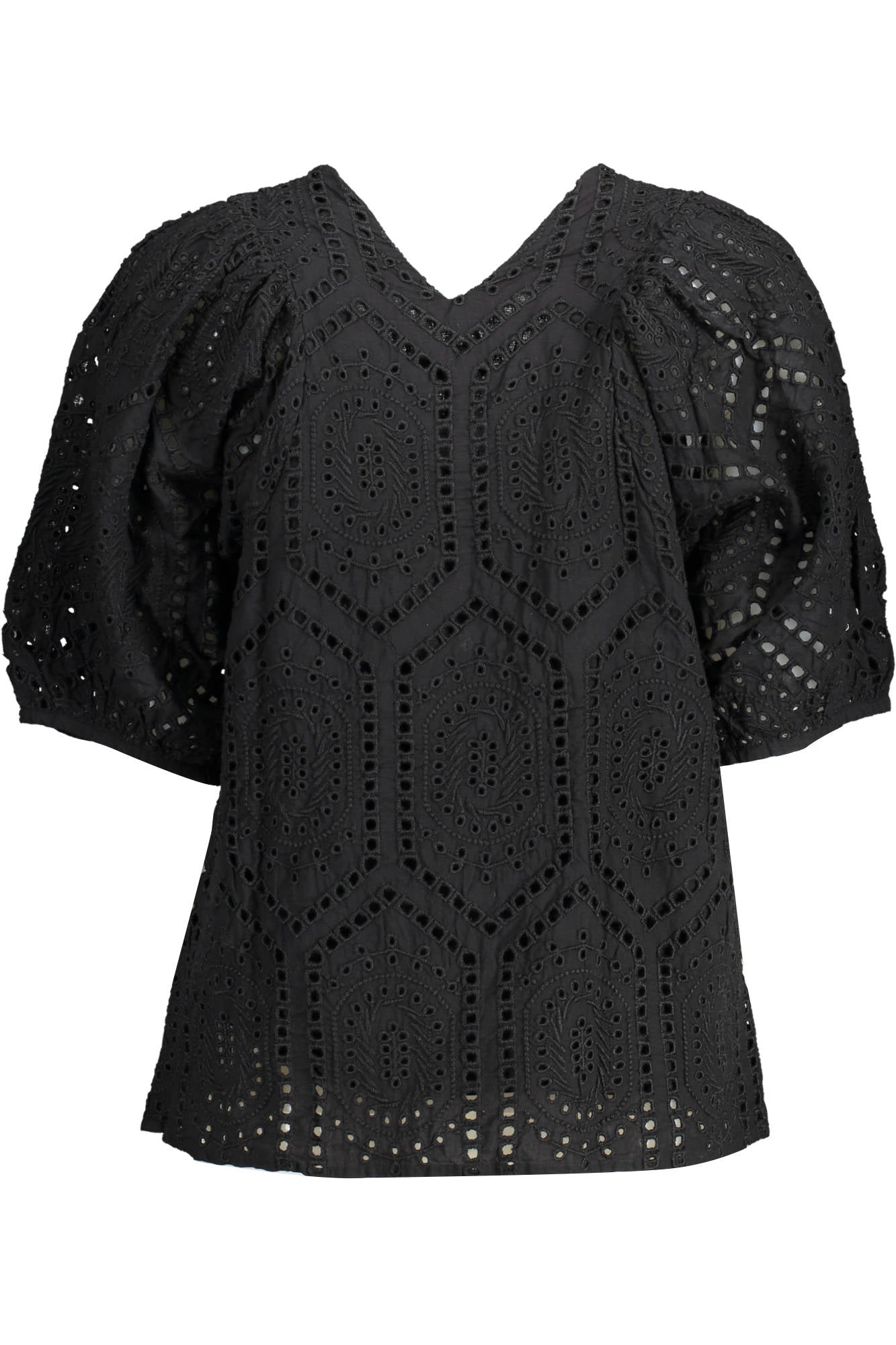 GANT WOMEN'S SHORT SLEEVE T-SHIRT BLACK