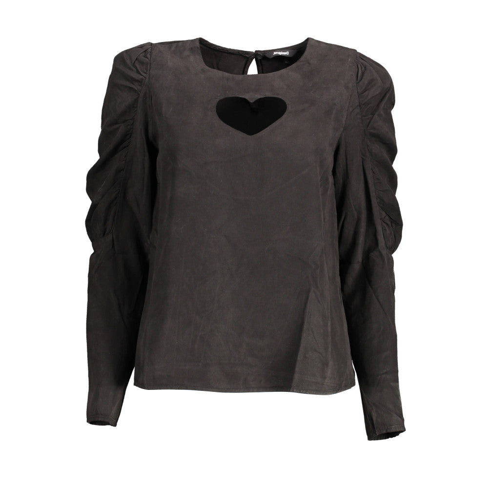 DESIGUAL LONG SLEEVE SHIRT WOMAN BLACK