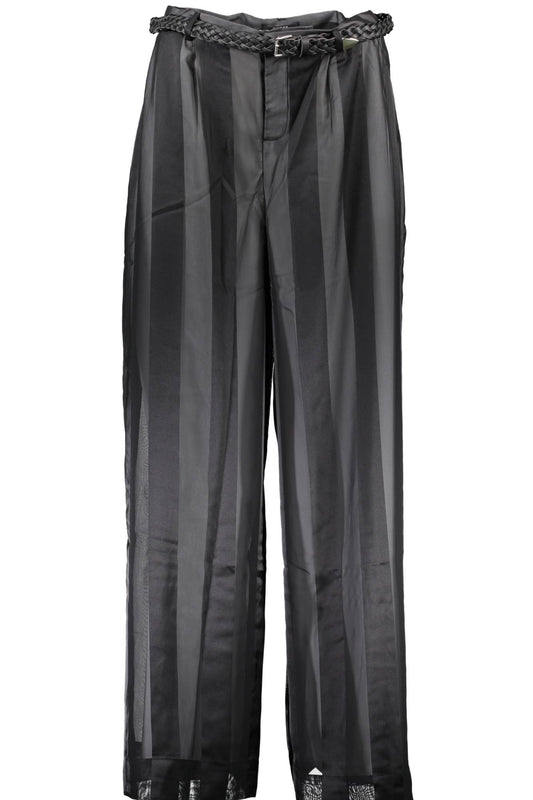 GUESS JEANS WOMEN'S BLACK TROUSERS