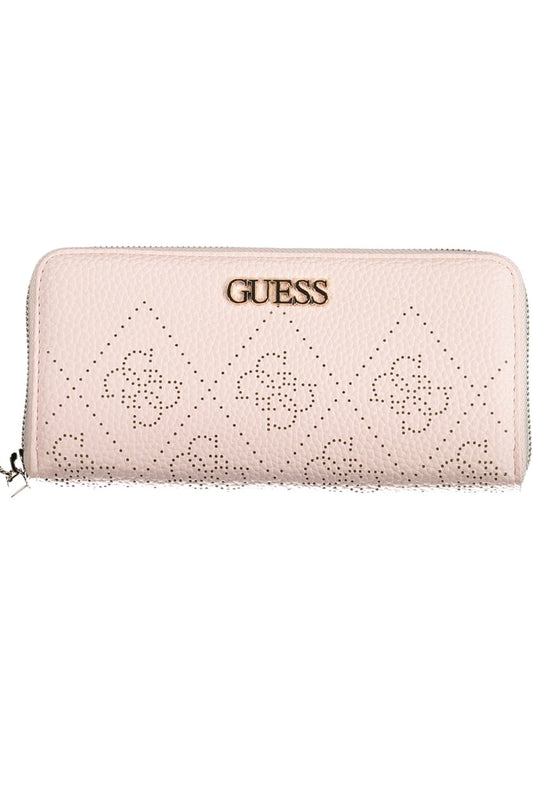 GUESS JEANS WOMEN'S PINK WALLET