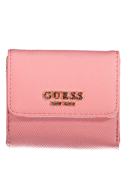 GUESS JEANS PINK WOMEN'S WALLET