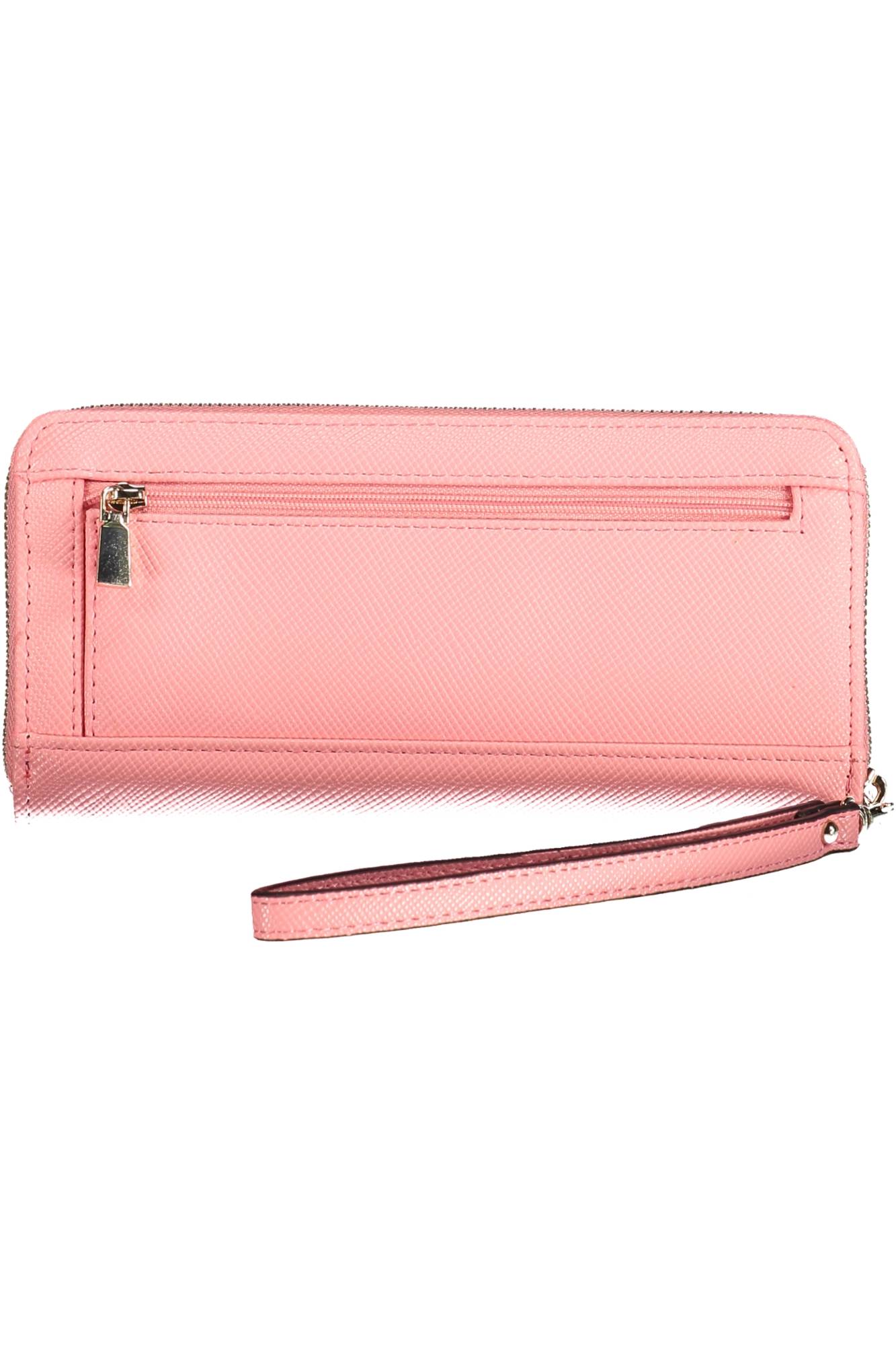 GUESS JEANS WOMEN'S PINK WALLET