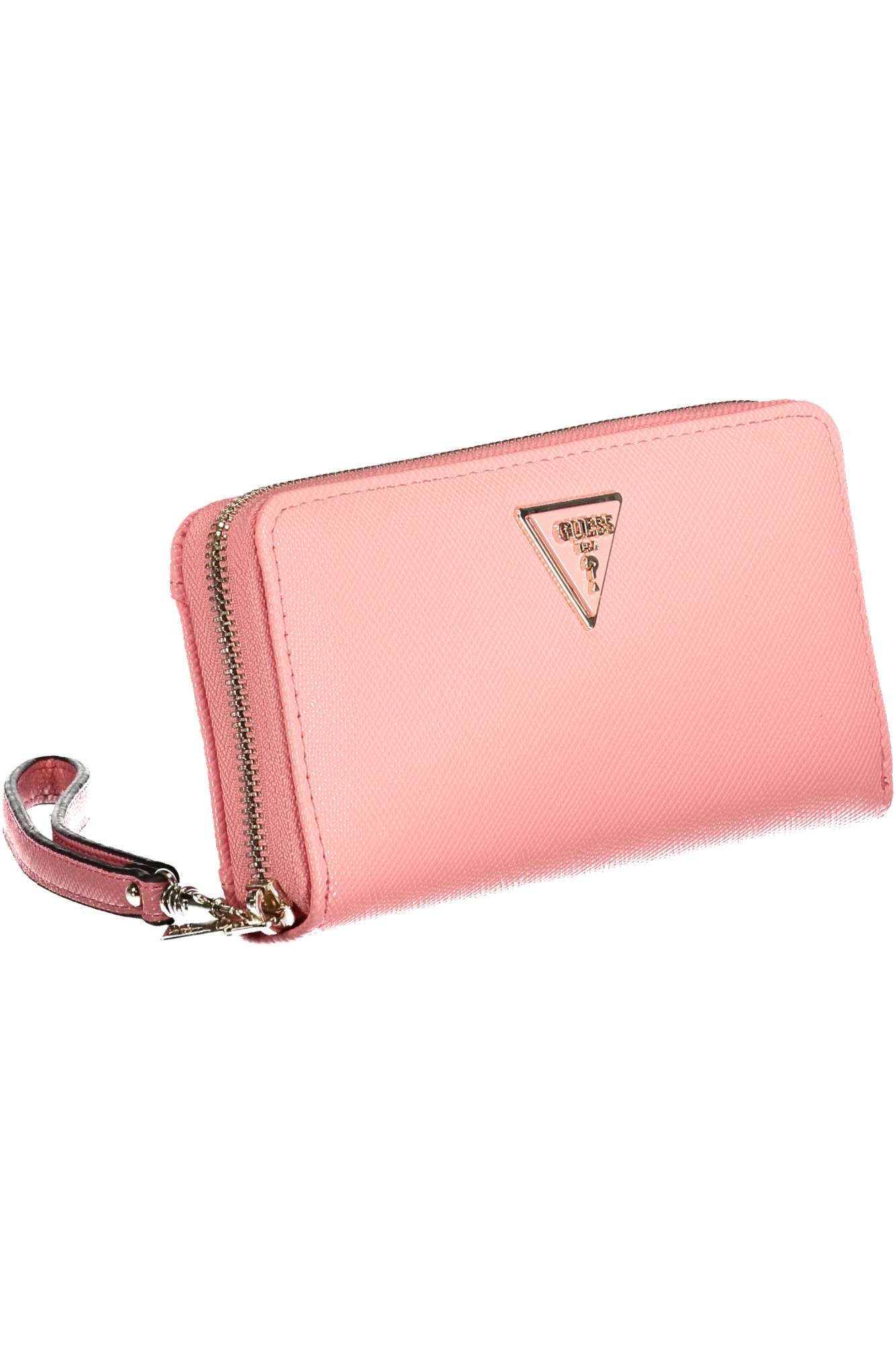 GUESS JEANS WOMEN'S PINK WALLET