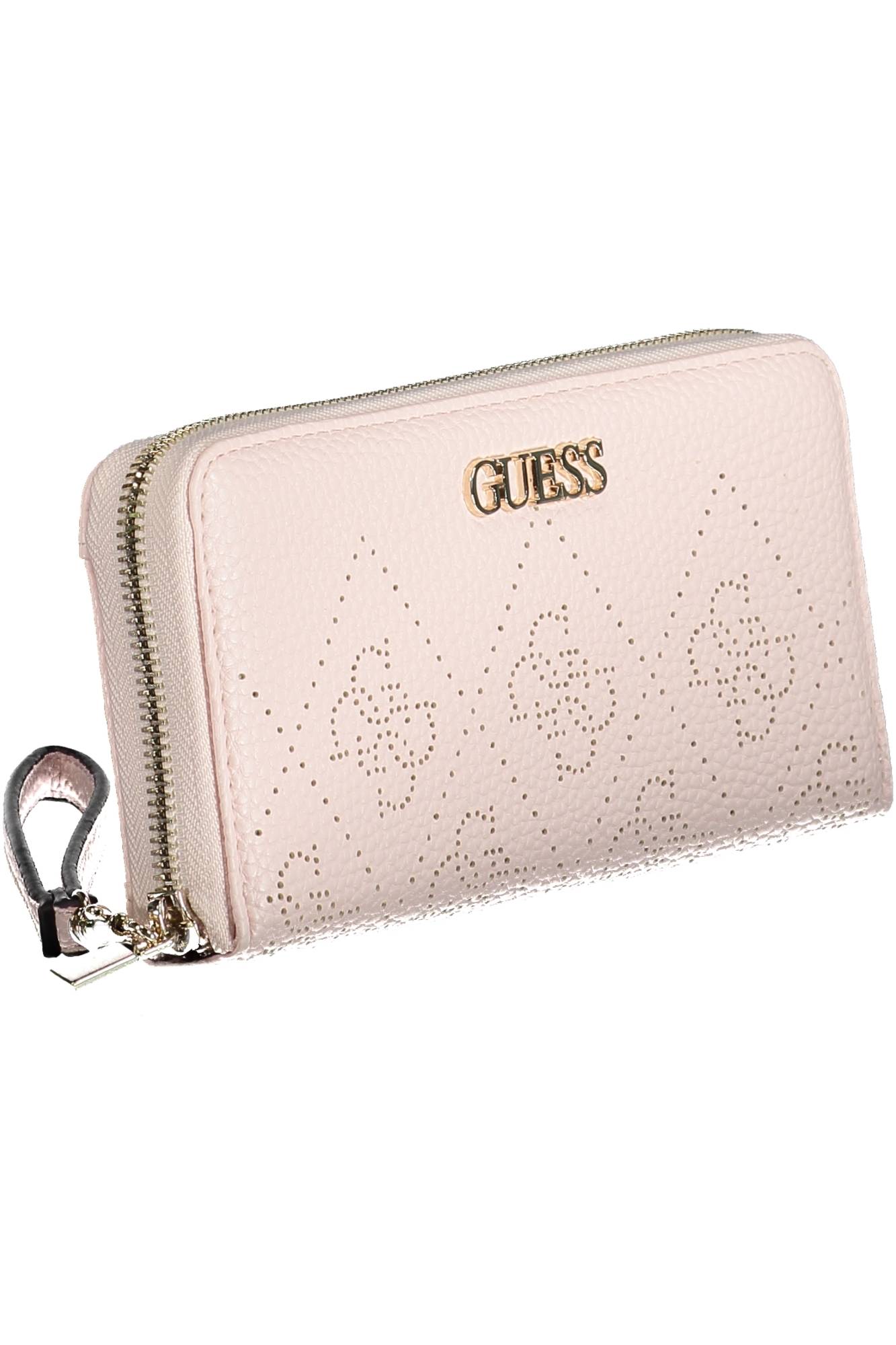 GUESS JEANS WOMEN'S PINK WALLET
