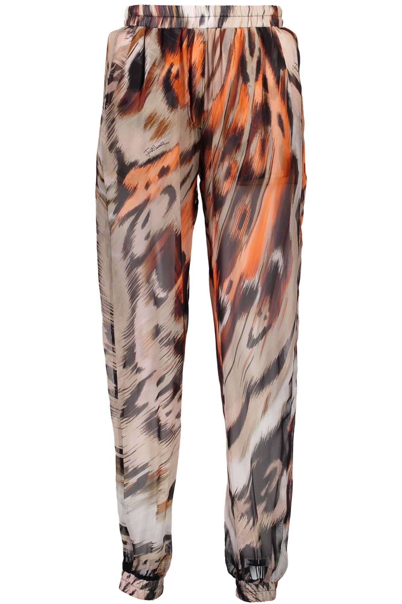 JUST CAVALLI WOMEN'S ORANGE TROUSERS