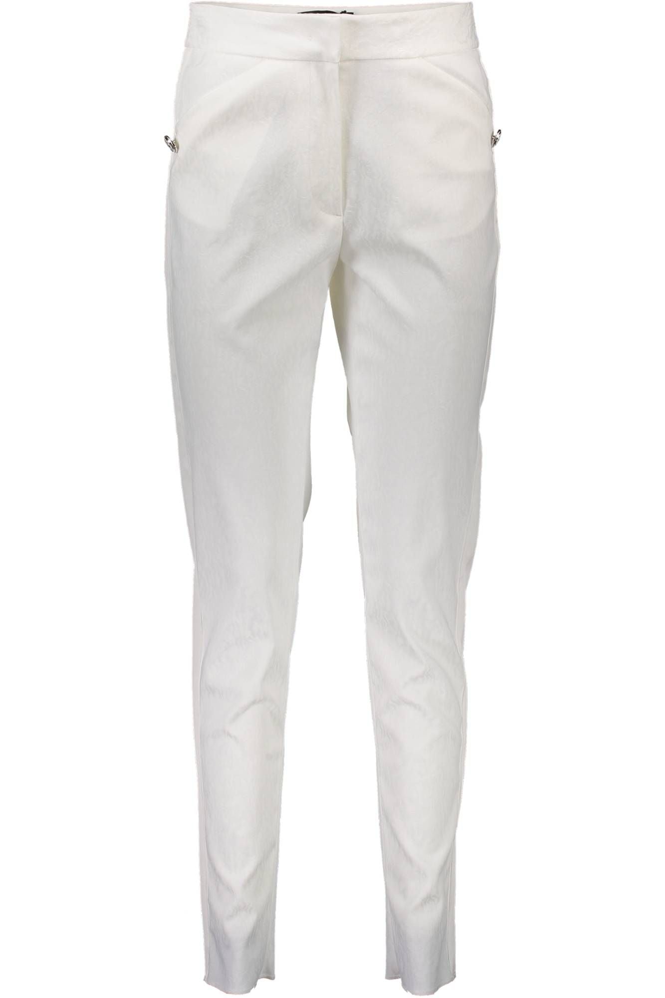 JUST CAVALLI WOMEN'S WHITE TROUSERS