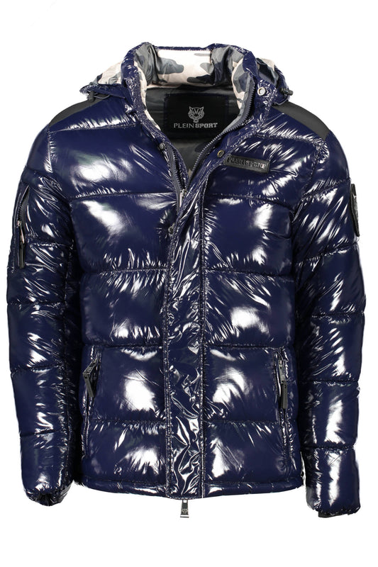 PLEIN SPORT BLUE MEN'S JACKET