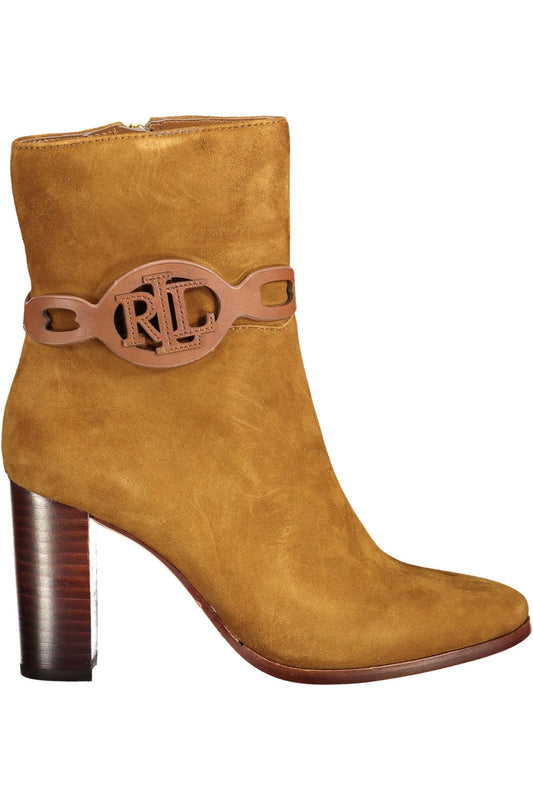 RALPH LAUREN BROWN WOMEN'S BOOT SHOES