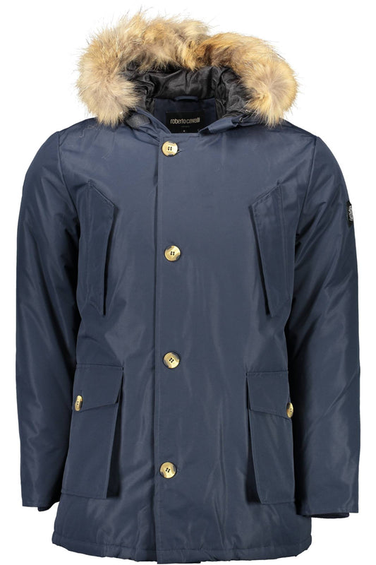 ROBERTO CAVALLI MEN'S BLUE JACKET