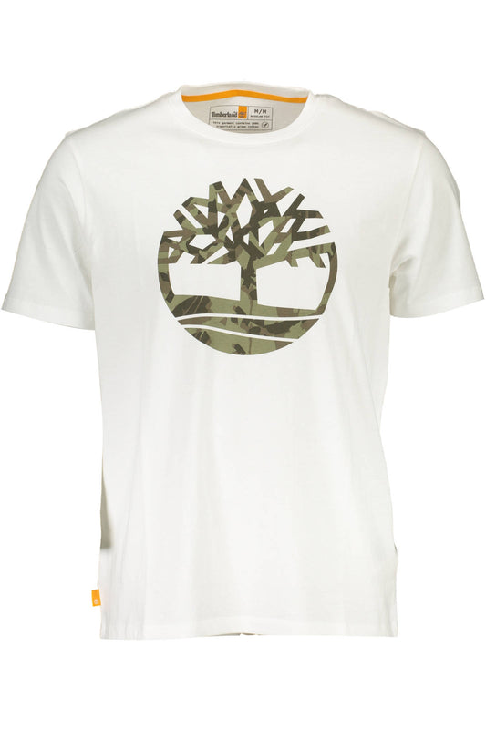 TIMBERLAND WHITE MEN'S SHORT SLEEVE T-SHIRT