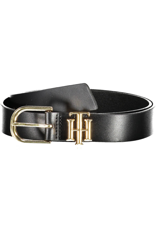 TOMMY HILFIGER BLACK WOMEN'S LEATHER BELT