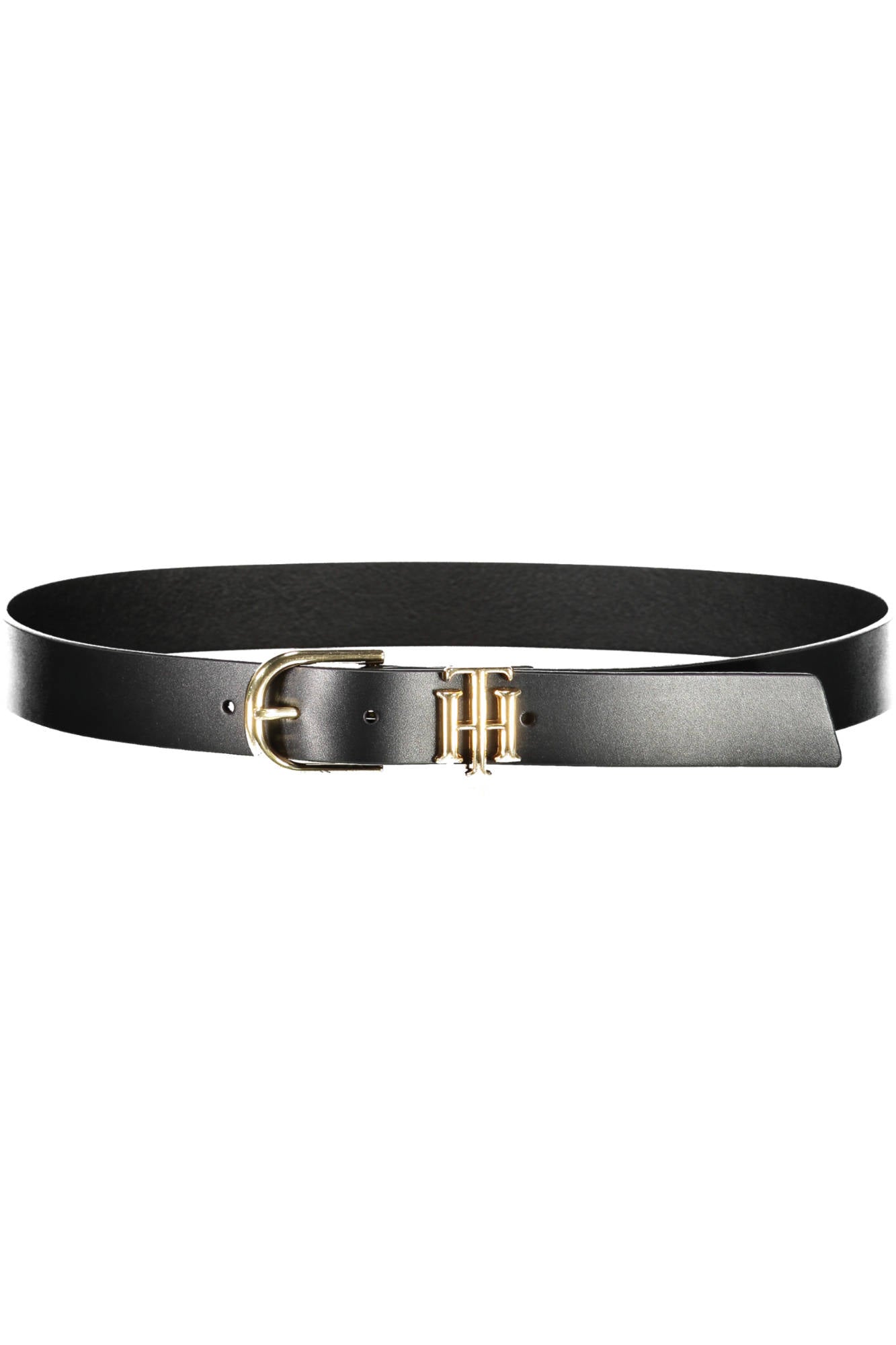 TOMMY HILFIGER BLACK WOMEN'S LEATHER BELT